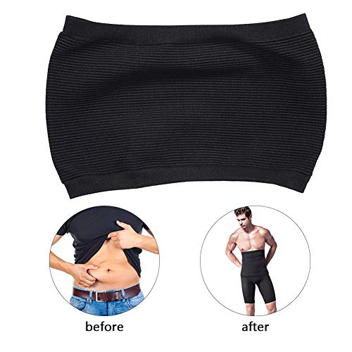 2 types de ceintures amincissantes pour hommes, Brûler les graisses, Ventre plat, Ceinture de sport abdominale, Ceinture fitness noire(L)
