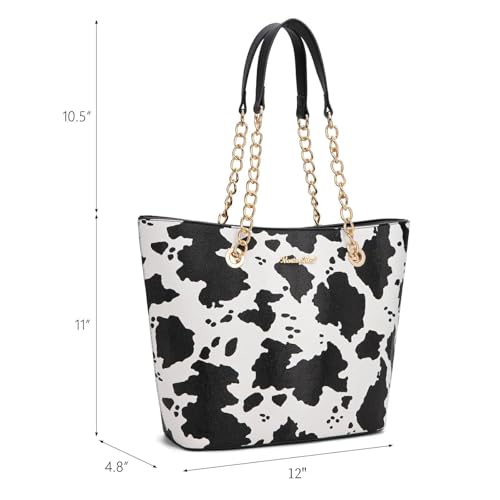 Image of Handbags for Women Chain Shoulder Vegan Leather Tote Bag Top Handle Handbag