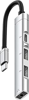 4 in 1 Type C HUB to USB2.0 3.5mm Earphone Adapter USB C Dock HUB Support OTG TypeC Docking Station USB C Extender 4 in 1 Type C HUB to USB2.0 3.5mm Earphone Adapter USB C Dock HUB Support OTG TypeC
