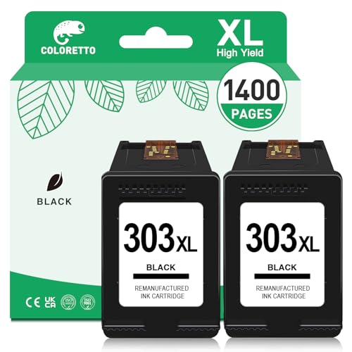Encre pour HP 303 XL compatible Envy Inspire 7920e Photo 7820 COLORETTO