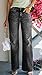Atditama Wide Leg Jeans for Women Mid Rise Straight Leg Bootcut Stretchy Relaxed Boyfriend Mom Jeans Black US 4-6