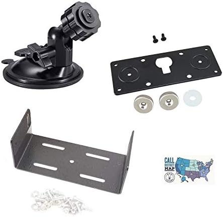 Icom IC-2730A Accessory Bundle - 4 Items - Includes Face Plate Mounting Bracket with Suction Cup Mounting Base, Radio Body Mounting Bracket and Ham Guides TM Quick Reference Card