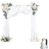 Dekostoff & Dekoration Hochzeit: Als Dekostoff sind diese Vorhänge die Ergänzung für Ihre Decoration Hochzeit. Sie können leicht mit Blumen, Fairy Lights oder anderen Dekorationselementen kombiniert werden, um einen individuellen Hochzeitslook zu kreieren.