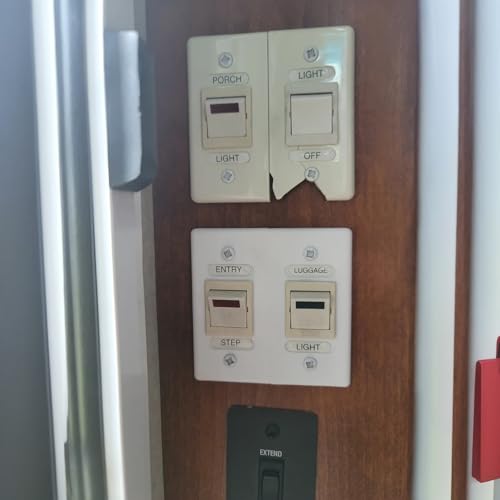 Placa de interruptor para motorhome (individual)