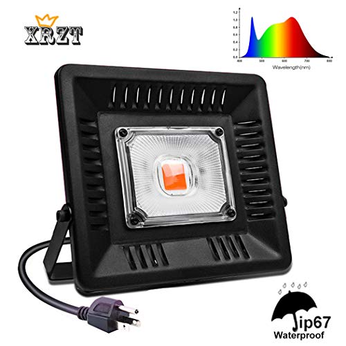 LED Grow Lights, XRZT 100W Waterproof LED Grow Light Full Spectrum with Natural