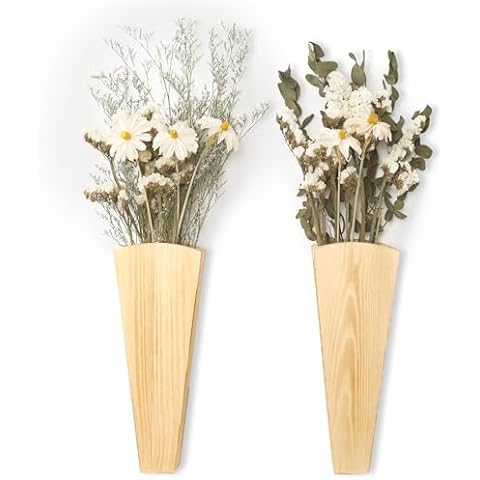 BEARDO DECOR Wooden Wall Vase Cover