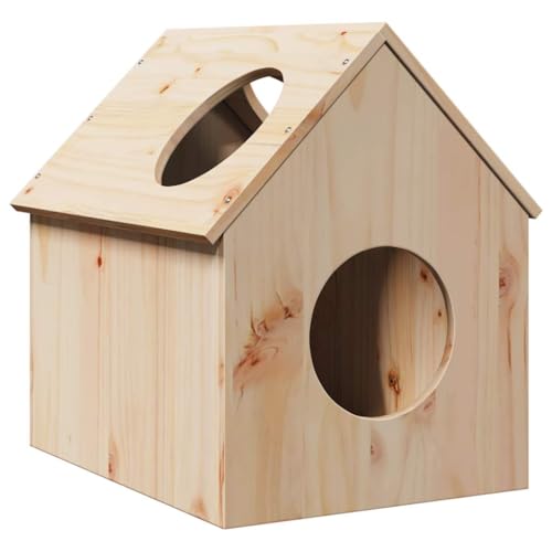 Abri pour chat intérieur en bois stable avec escalier et toit d'observation