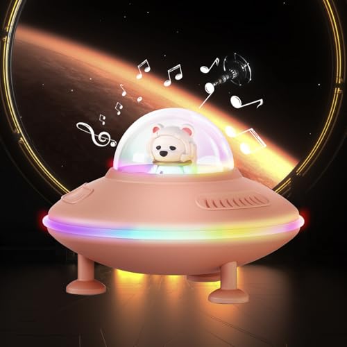 PORFOYO Tragbarer Bluetooth Lautsprecher mit Bunten Licht...