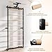 Gsskny Swedish Ladder, Wood Stall Bars Suspension Trainer with Pull-Up Bar & Rings for Straps, Swedish ladders Wall Gym Adult, Wall-Mounted Workout Ladder for Home, Gym, School and Clinics