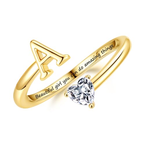Turandoss Initial Girls Rings