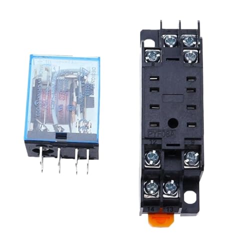 Mini relais DPDT 12V AC MY2NJ HH52P usage général avec socle - 3
