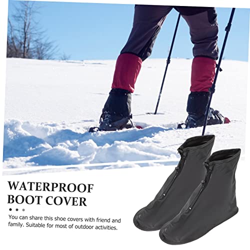 balacoo par de cubrezapatos a prueba de viento para actividades al aire libre, cubrezapatos aislantes XXL para montañismo, ciclismo y caza miniatura 5