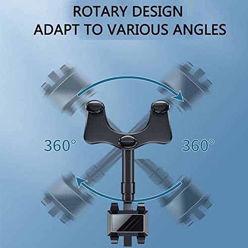 Youdiyla 360°Rotatable and Retractable Car Phone Holder - Rear View Mirror Phone Holder, Car Phone Holder Mount, Easy to Install and Remove, for All Mobile Phones and All Car - Image 4