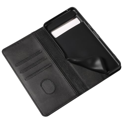 Étui en cuir Google Pixel 9 Pro doré protection luxe à rabat