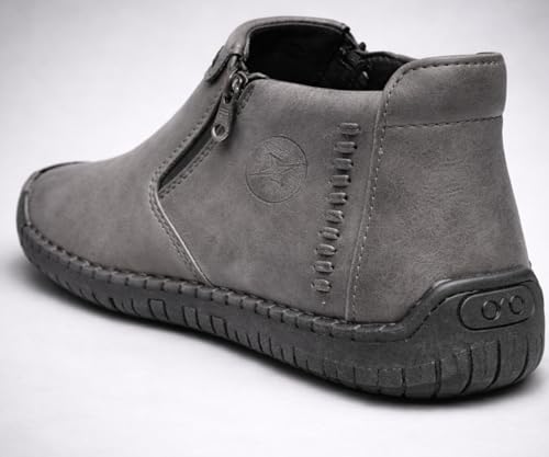 Image of Kraasa Men's Stylish Trendy Sneakers | High Tops Synthetic Side Zipper Casual Shoes | Ultra Soft Cushioned Insole | Airmix Sole Footwear