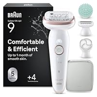Braun Silk-Épil 9 Epilatore Elettrico Donna, Accessori, 9-080 Bianco
