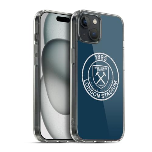 Funda gel suave iPhone 15 Plus West Ham United evita caídas y golpes