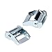 Jutagoss Zinc Alloy Cam Buckle Lock Silver Tone for 50mm Tie Down Strap Silver Tone 2Pcs