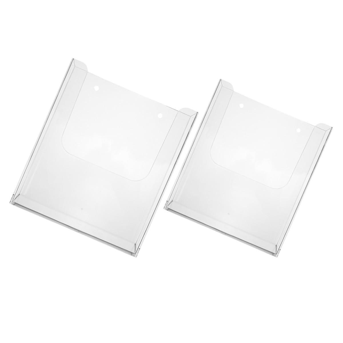 Yardwe 2 Stück Wandhalterung für Zeitschriften aus Acryl mit Stabilem Sockel Flexibler Positionierung und Einfachem Zugriff für Büro und Dokumentenorganisation