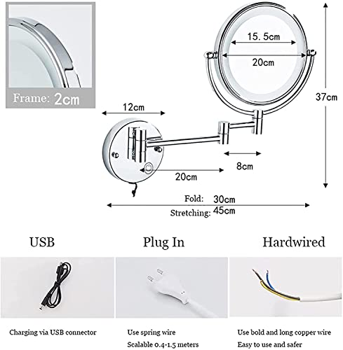 Miroir lumineux mural extensible pour simplifier votre routine beauté - 8