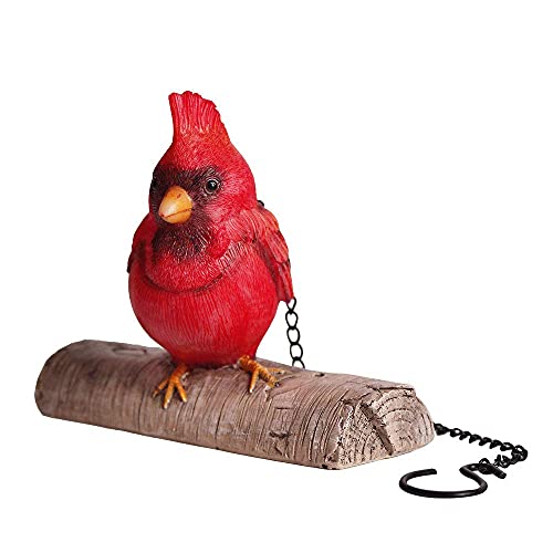 Mildahjoy Jhp Cardinal Bird Hanging Garden Sculpture,Whimsical Indoor Outdoor Red Bird Statues,Garden Peeker Handmade Funny Home Decor And Yard Art-Cardinal Figurine Birds Decoration cover