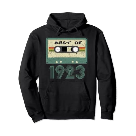 Vintage1923 Old Cassette 99 cumpleaños regalo 100 años Sudadera con Capucha