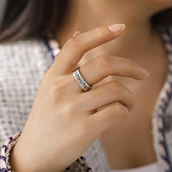 LIKGREAT Tetragrammaton Hebrew Jewish Ring God's Name Jehovah Stainless
