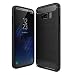 Galaxy S8 Plus Case (2017) by GAVIMAX With Shock Absorption and Carbon Fiber Design, Full-body Flexible Inner Protection, Rubber Soft Skin, Metal Texture, Slim TPU Armor (Black)