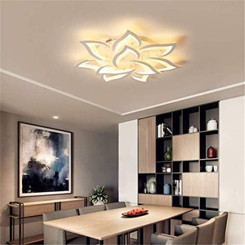 Luz de techo LED regulable con forma de flor para salon y dormitorio infantil de metal 4