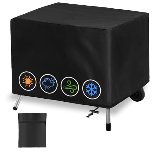 OFFCUP Grillabdeckung Wetterfest, Grill Abdeckhaube, 210D Oxford, Gasgrill Grillabdeckung Abdeckplane Reißfest BBQ Cover, Winddicht, UV-Beständiges, Rost und Schimmel(50 * 46 * 33cm) 1