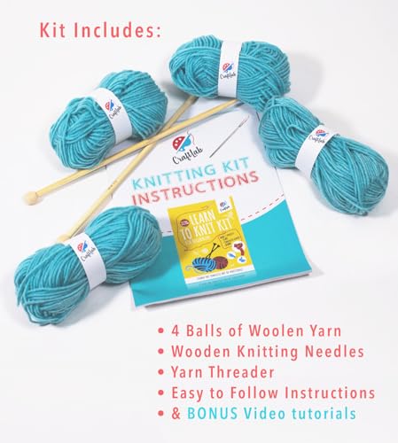 Craftlab 784672982405 Knitting Kit For Beginners thumb #3