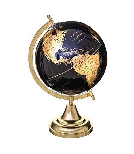 FEERIC CHRISTMAS - Globe Terrestre Noir Or H. 33 cm