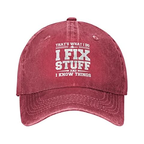 I Fix Stuff and I Know Things Cap Cover