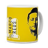 Spielertasse Borussia Dortmund BVB Tasse Spieler Reus Fanartikel, Gelb-weiße, 22702900