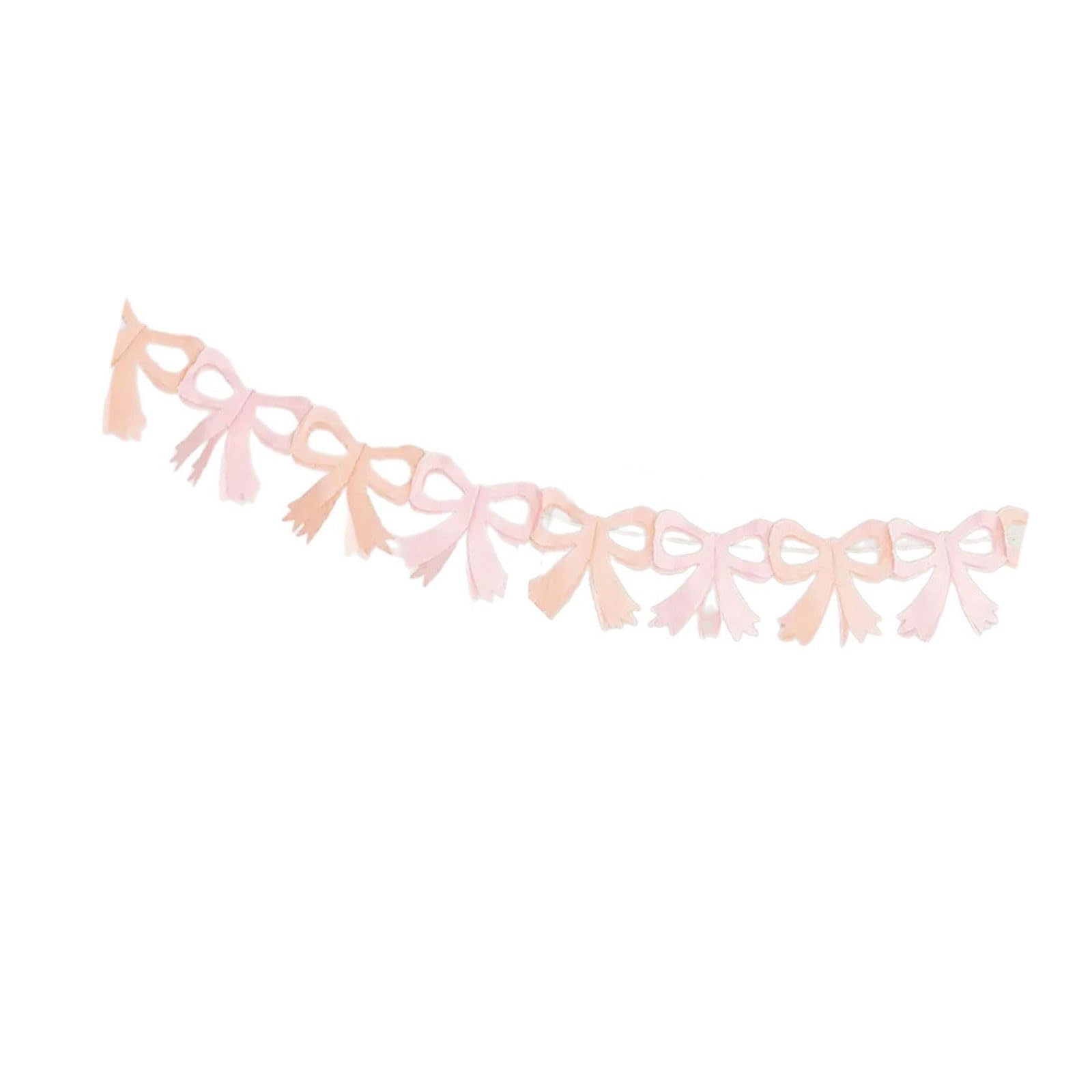 Xjdzineq Ballet Party Decorations: Paper Butterfly Bowknot Garland Flags for Weddings, Celebrations & Nursery Bowknot Butterfly Garland