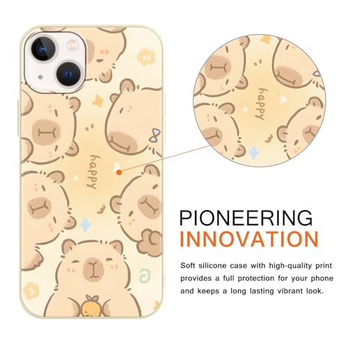 Coque Capybara iPhone 13 mini protection antichoc silicone Kawaii - 2