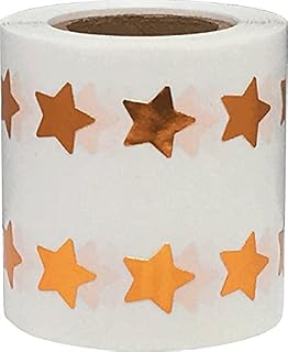 Purple Star Stickers 12.7 mm 0.5 Inch Wide 1000 Count