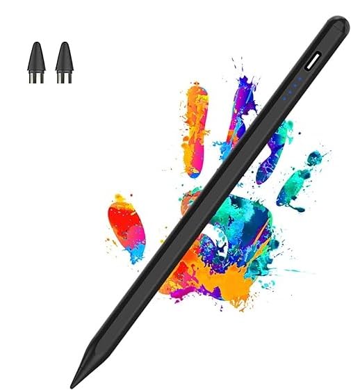 Elfora Non-Bluetooth Universal Stylus Pen with Type-C Charging | Precision Digital Pen | Compatible with iPhone, iPad, Samsung, Android Tablets & Touchscreen Devices | (Black) (B0DGXGHM1R) Amazon Price History, Amazon Price Tracker