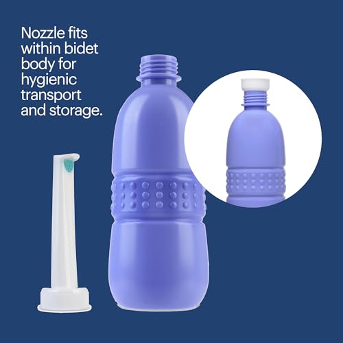 Bidé portátil BRONDELL GS-70 con botella ergonómica de 400 ml y boquilla angular 5