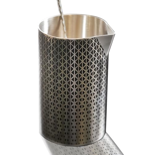 Kidia, Bicchiere di Miscelazione in Acciaio Inox, Set Professionale Bartender con Cofanetto, 621 ml