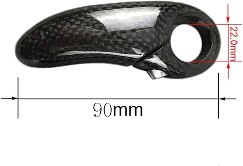 Miniatura 8 de 1 par de extensores de manillar de bicicleta de montaña extremos de fibra de carbono 3K MTB bicicleta vicemanillar
