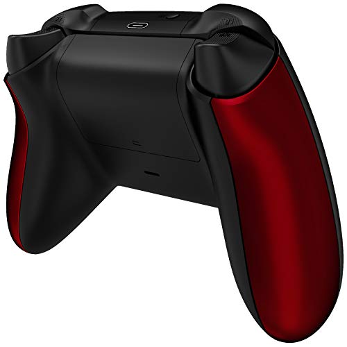 Image of eXtremeRate Controller Grip for Xbox Series X & S, Scarlet Red Soft Touch Comfortable Left Right Side Rails, Replacement Parts Rear Shell for Xbox Core Wireless Controller
