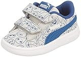 PUMA Smash V2 Monster Family V Sneaker, Blau (Limoges White-High Rise), 35 EU