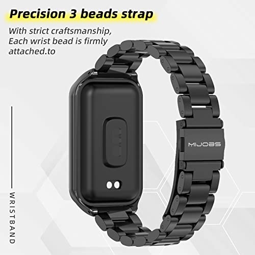 Image of Strap for Amazfit Band 7 Metal Replacement Strap Wristband Watch Strap Compatible with Amazfit 7 Fitness Tracker smartwatch