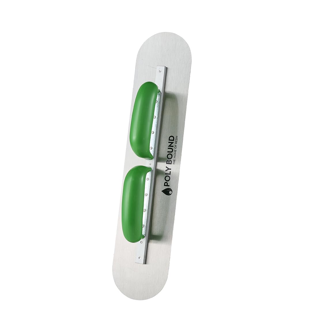 450x100mm Finishing Trowel, Dual Handle Stainless Steel, Professional Multi-Trade Finisher for Resin Concrete