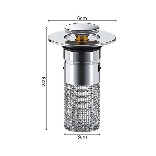 Tapón colador para desagüe de fregadero y baño miniatura 4