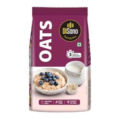 DiSano Oats 1kg, Instant Oats, Wholegrain, High Fibre, Source of Protein - Image 2