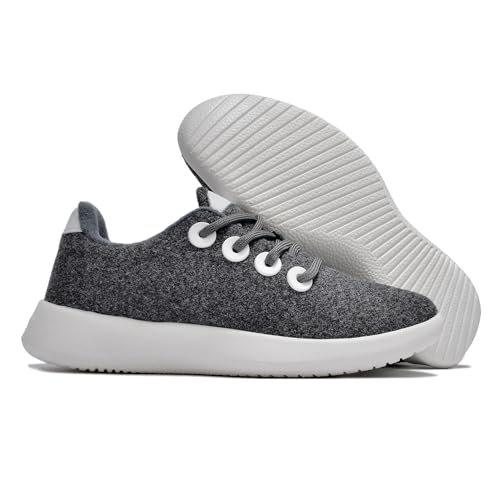 Walking Shoes for Mens Slip On Wool Running Shoes Memory Foam Lightweight Workout Everyday Sneakers for Outdoor Gym