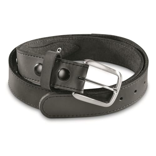 Guide Gear 1.25” Ranger Belt; Leather Waistband Supports