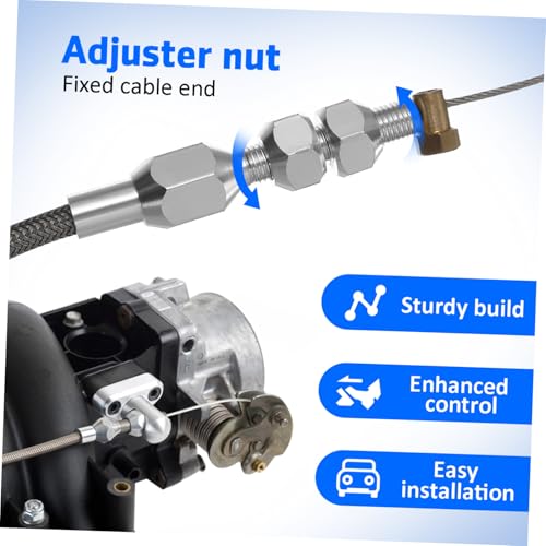 Evite tirones con el cable de acelerador trenzado Ciieeo y su funda protectora 3